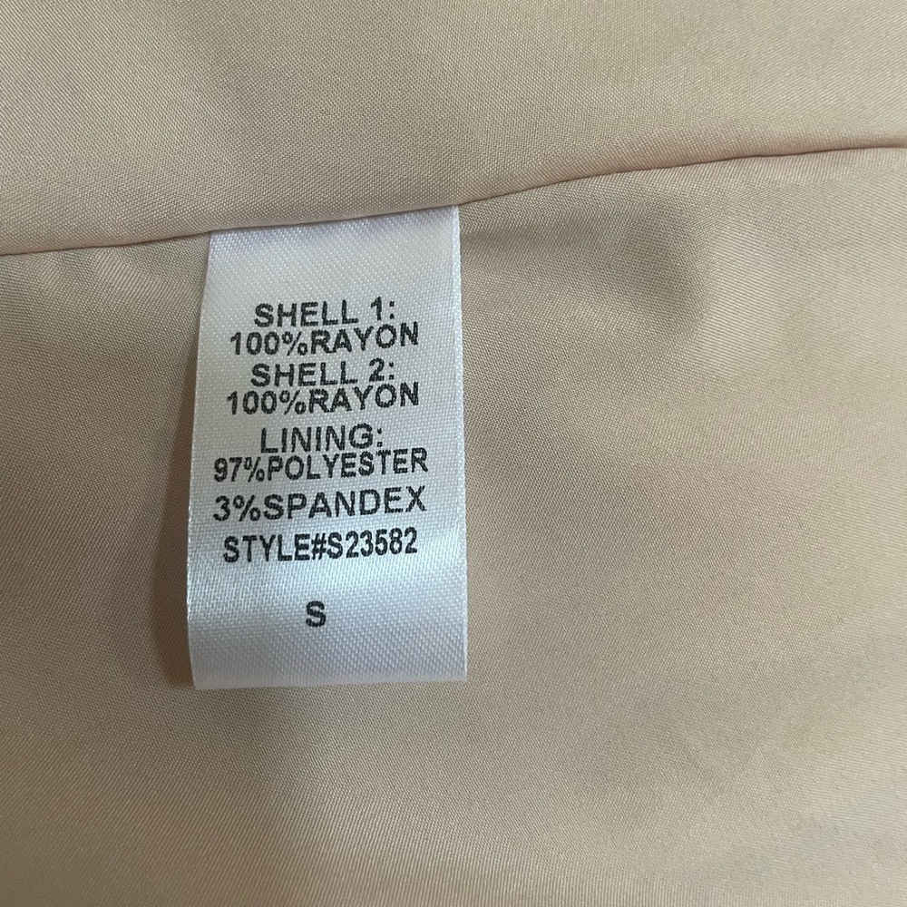 Stitch + Feather Maxi Dress Slip Tank Cream & Black Size Small - Picture 5 of 5